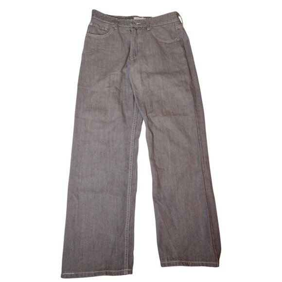 PJ Mark Men's Gray Relaxed Denim Jeans Size 34 x 32 Straight Leg Streetwear - Picture 4 of 8